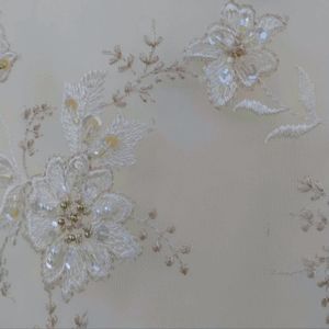 NWT Elegant Oleg Cassini ivory spaghetti strap size 16 wedding gown